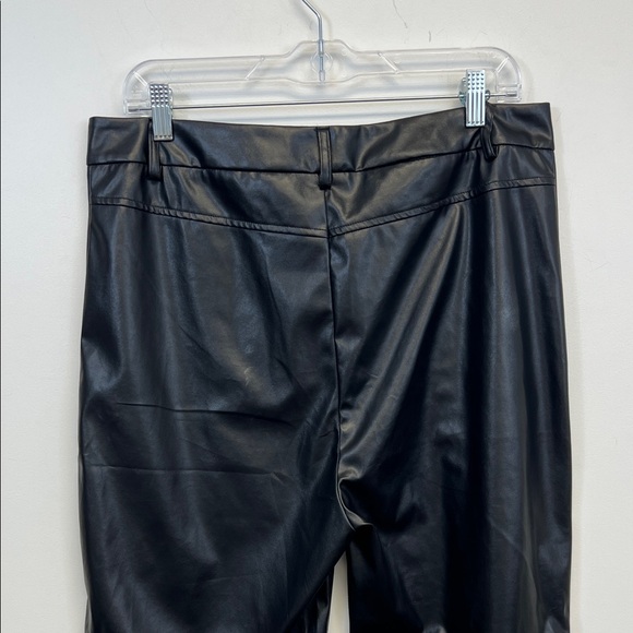 Miss Sparkling Black Faux Leather Pants Size XL - Picture 12 of 13